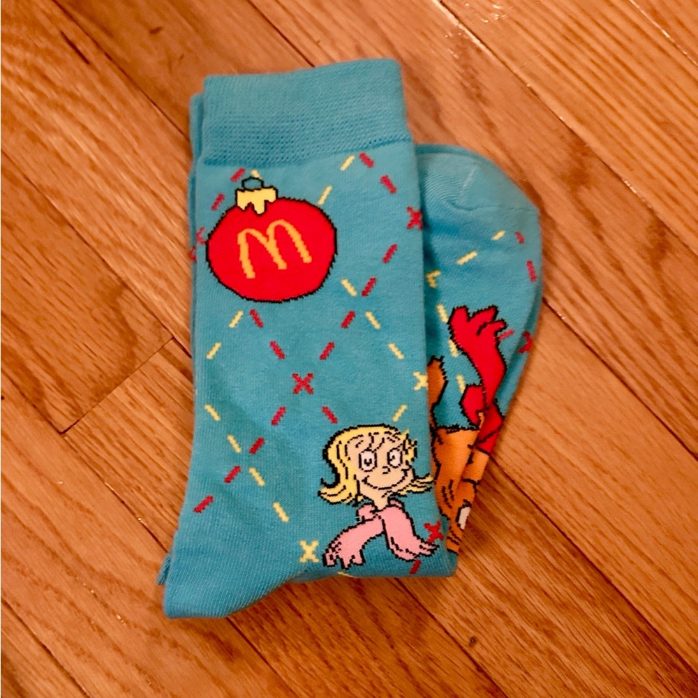 McDonald's Grinch Socks - Blue - NWT